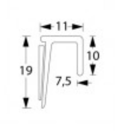 Billede af Afslutningsprofil t/ 7,5mm